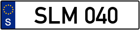 Trailer License Plate